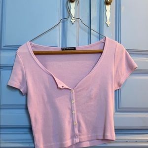 COPY - Brandy Melville Button Top Lilac